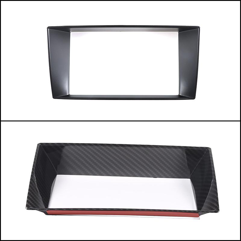 For Jaguar F-TYPE 2013-2018 ABS Carbon Fiber Pattern Car Central Control Navigation Screen Frame Cover Interior Accessories