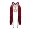 Halloween Karneval Mode Tiermaske Wikinger Fuchsmaske mit Kunstfell Kopfschmuck COS Werwolf