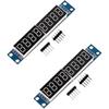 HiLetgo 2pcs MAX7219 8-Digital Segment Digital LED Display Tube for Arduino 51/AVR/STM32