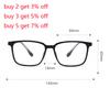Transparent Gray Frame Blue Light Blocking Computer Eyeglasses Women Men TR90 Square Prescription Spectacles 0 -0.5 -0.75 To -6