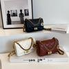 2025 Summer New Small Bag, High-end Fashion Diamond Square Bag, Casual Versatile Single Shoulder Messenger Chain Bag