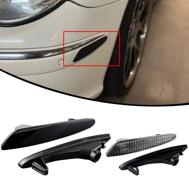 OEM#: 2118200121 Front Bumper Side Marker Lights Smoked Lens For 2003-2006 Mercedes-BENZ W211 E-Class E320 E350 E500 E55 AMG