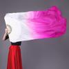 120/150/180cm Gradient Color Dancer Fan Right&Left Hands Practice Long Imitation Silk Fans