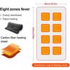 Office Wearable USB Electric Heated Blanket Washable Body Warmer Blanket Home 5v 3 Heated Level Throw Blanket 9 Heated Areas