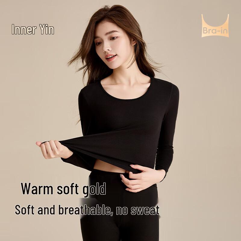 

Women s Thermal Underwear Set with Chest Pads XL