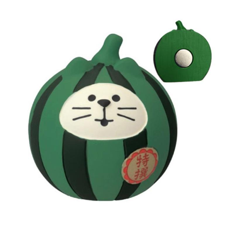 Japanese cat refrigerator sticker, grocery zakka cute bread coffee shop decoration gift miniature resin ornament