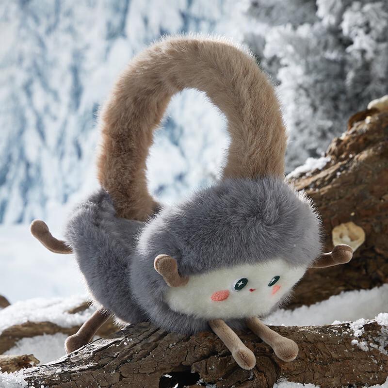 Милые женские плюшевые зимние наушники