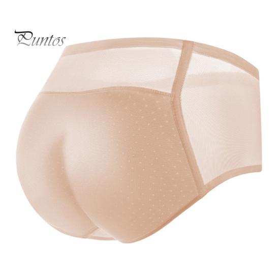 

Женские трусы из тонкой сетки в стиле пэчворк, бесшовные, со средней талией, с приподнятыми ягодицами, эргономичный дизайн, поддельные ягодицы, с подкладкой, губка для увеличения ягодиц S бежевый