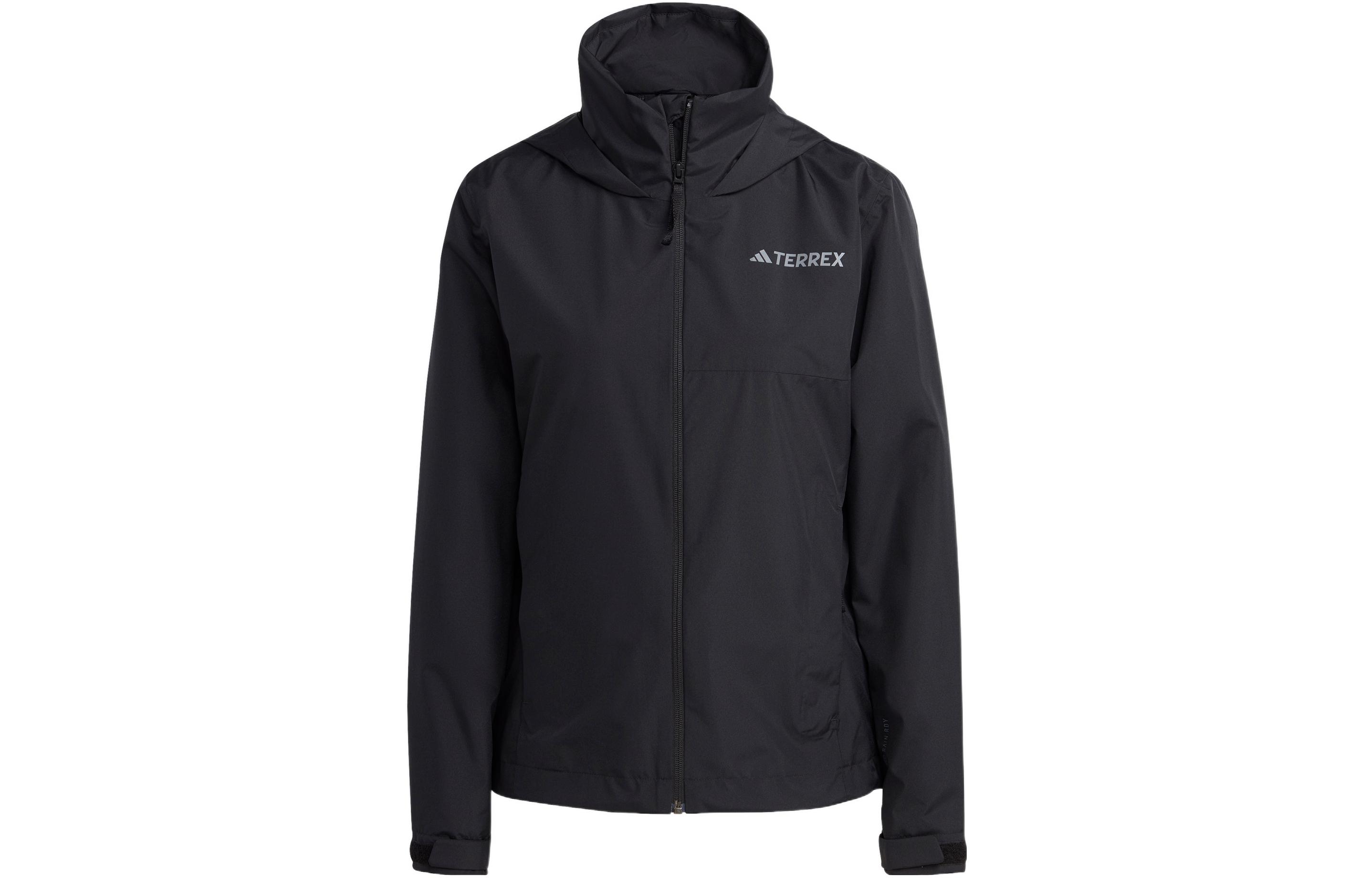 Adidas Waterproof, Windproof, Thermal, Abrasion Resistant Windbreaker Jacket Women s Black HN5460 S