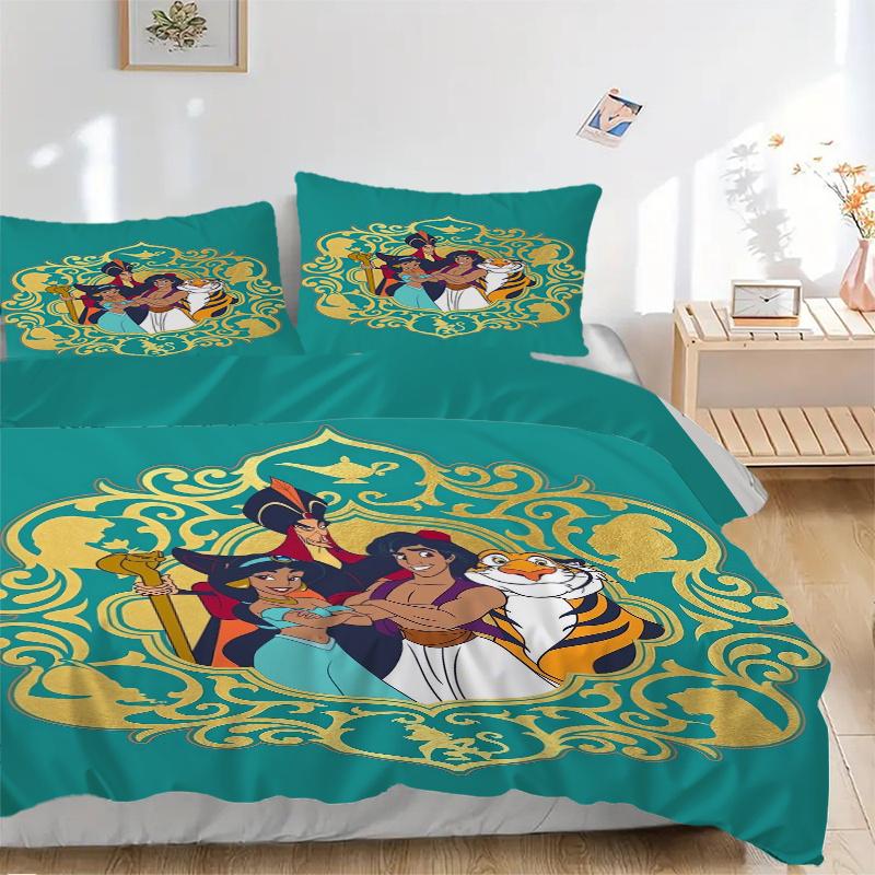 

Набор стеганых одеял с принтом «Аладдин и друзья» из 3 предметов. Мягкое и удобное покрывало для спальни, гостевой комнаты S003 135x200cm