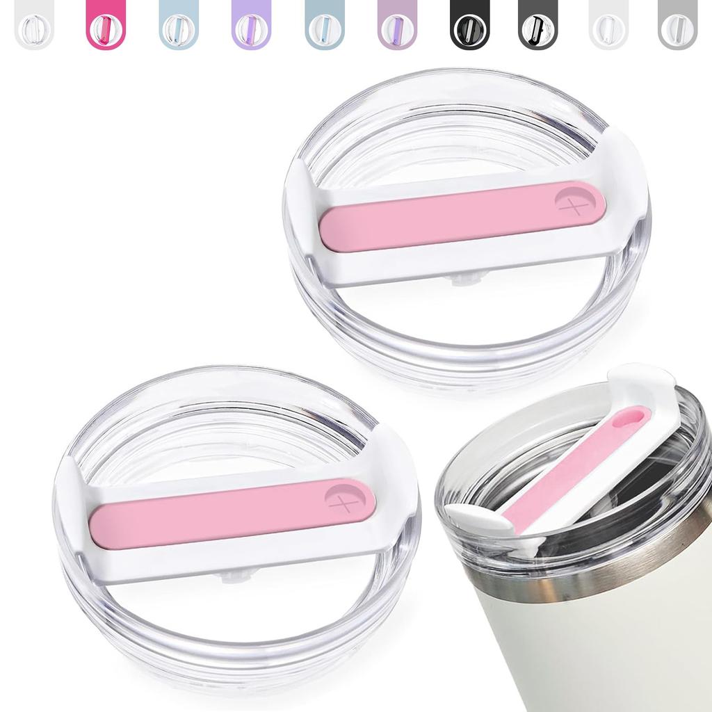 2 Pcs Replacement 20/30 oz Dustproof Spill Proof Resistant Tumbler Lid for Stanley Cup, Fit for Stanley and More Coffee Mugs