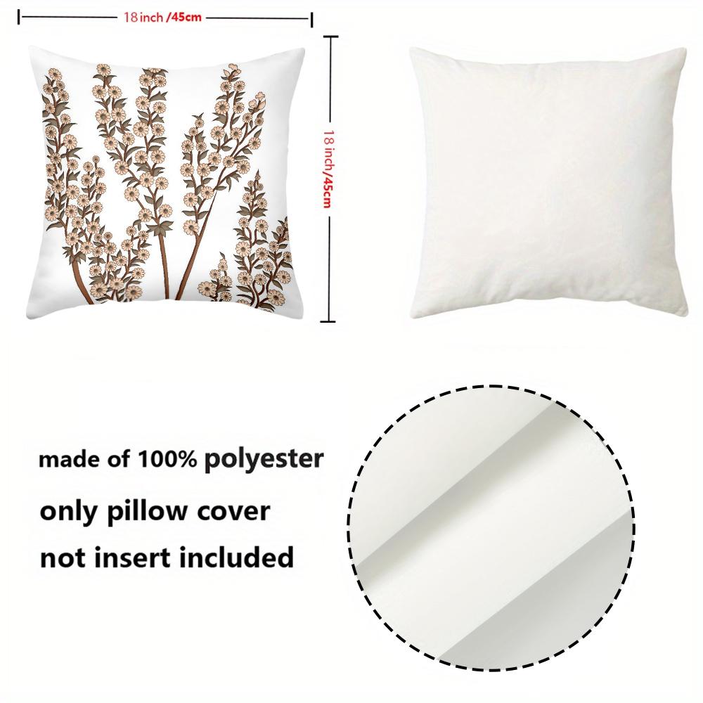 1 Pieces Bohemian Floral Vine Print Throw Pillow Covers Pattern Cushion Cover Suitable For Sofa Bedroom Car Pillow Cover