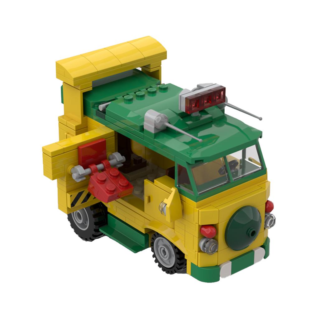 MOC Animated Movie Figures Turtle Mecha Model 1987 Violent Tortoise Warrior Mini Doll Building Block Kid Toy Adult Birthday Gift