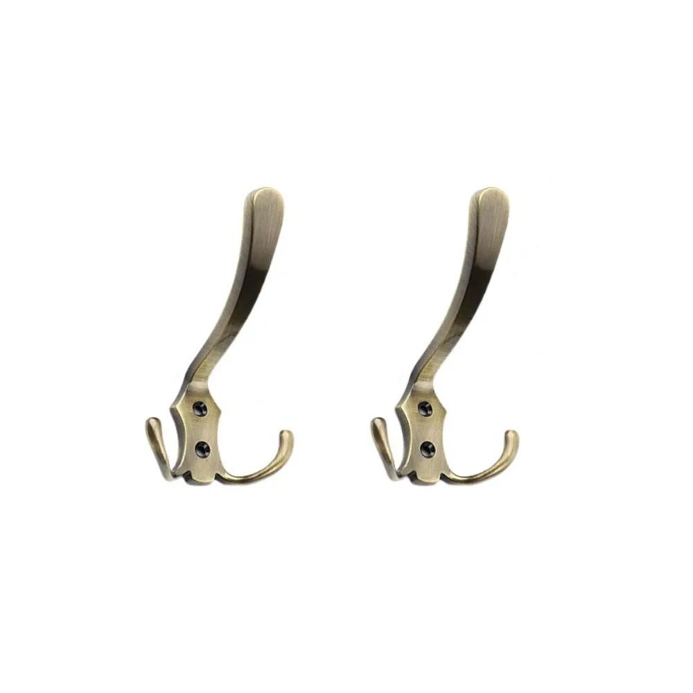 Durable 3 Hooks Coat Hook Zinc Alloy Wall Mounted Triangular Hooks Strong Load-bearing Capacity Stable Hat Wall Hanger Bedroom