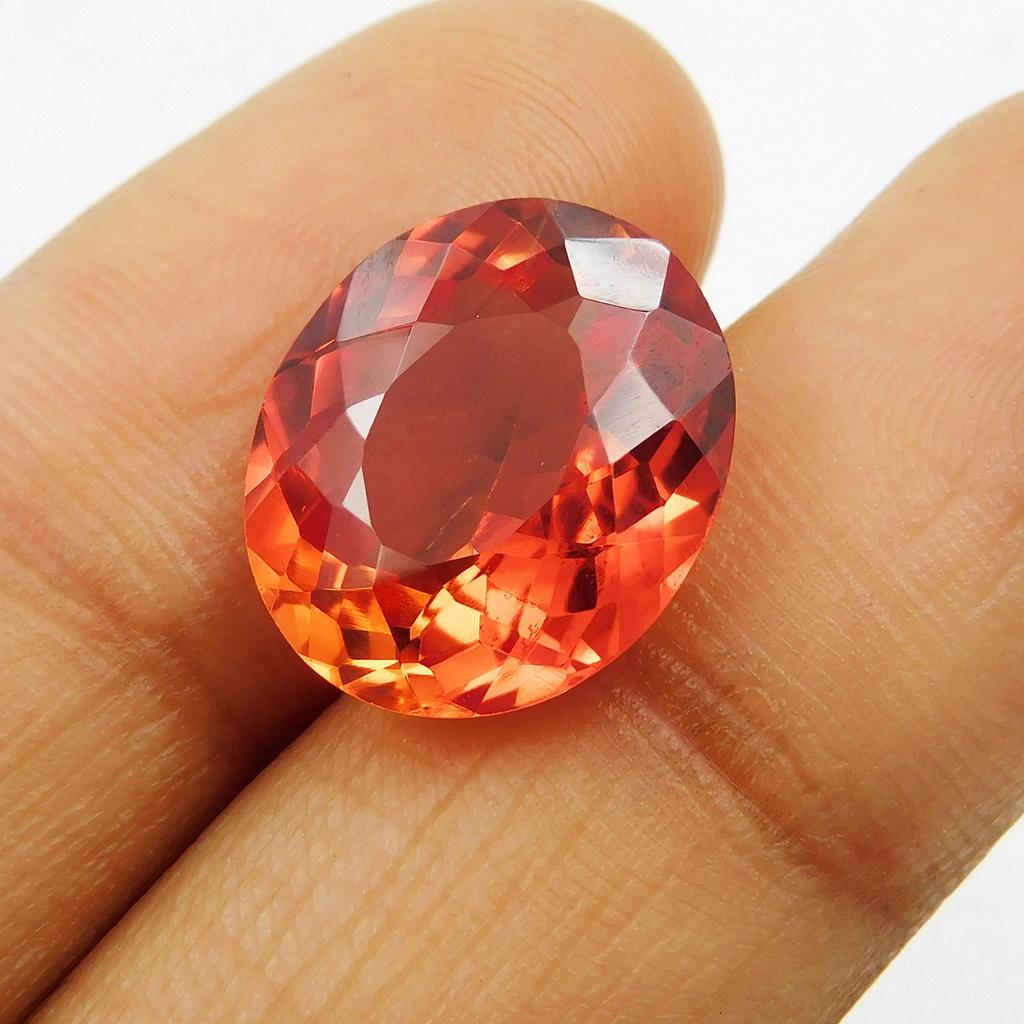 Natural Orange Sapphire 8.90 Ct CERTIFIED Oval Premium Quality Loose Gemstones