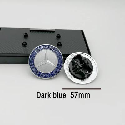 1pcs 57mm Car Front Hood Emblem Badge Bonnet Car Accessories For Mercedes Benz W204 W124 W201 W202 W212 W220 W205 GLA CLA