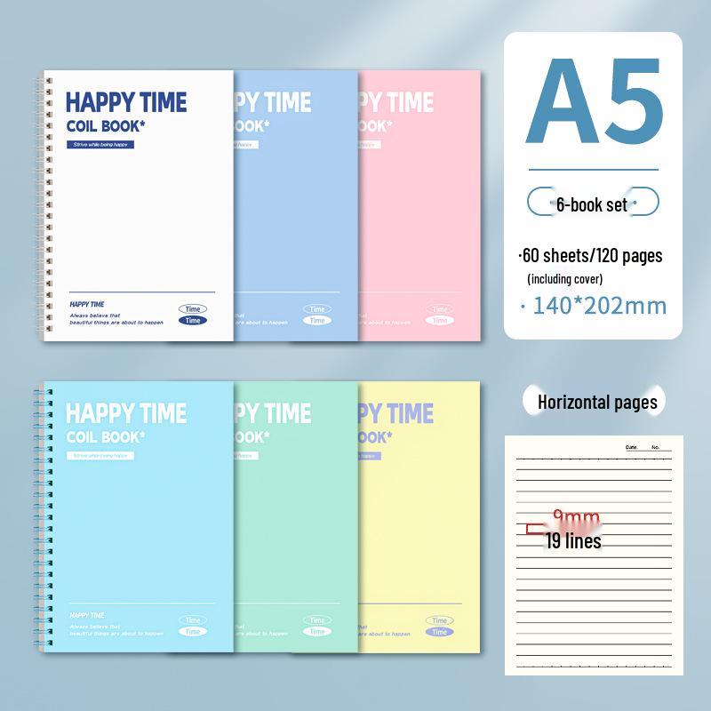 Colorful B5 Coil Notebook: A5 High-Value Journal for Study, Record, and Diary - Perfect for Students.