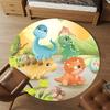 1pc dinosaur landscape Round Chair mat Area Rug - Non-Slip, Floor Mat for Office, Bedroom, and Indoor Decor c1125364