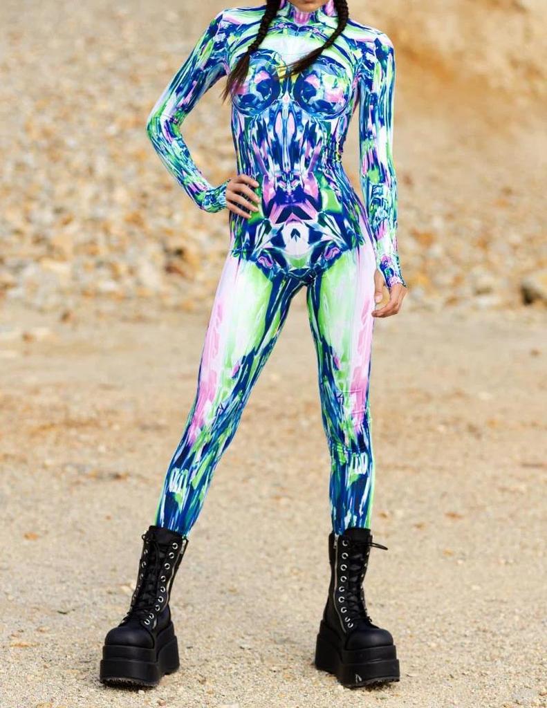 3D-Digitaldruck Bühnenkostüme für Erwachsene, Halloween-Events, Karneval, Mottoparty, Cosplay-Outfit, Pretend Game-Overall