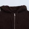 2025 Spring Women's Casual Hooded Knit Sweatshirt Jacket