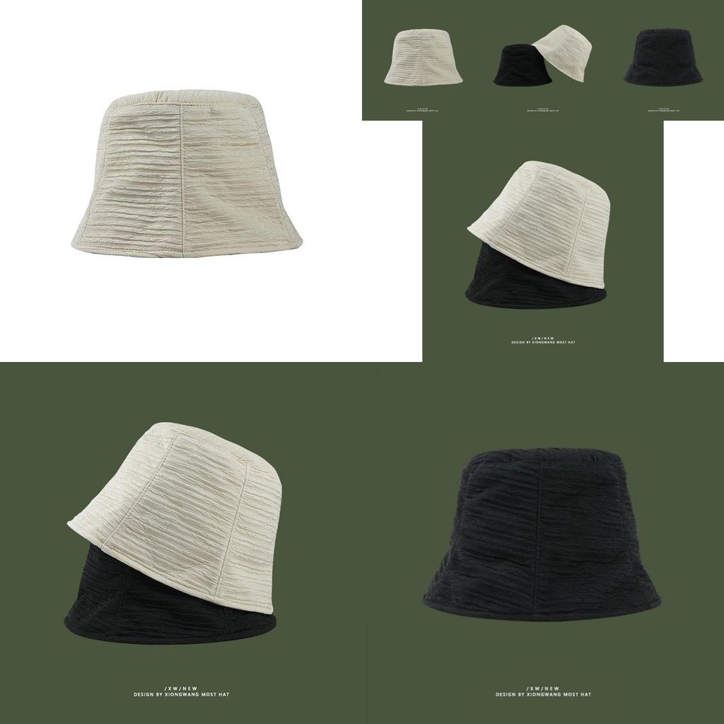Stylish Designer Chiffon Bucket Hat For Women Breathable Sun Protection Summer Hat