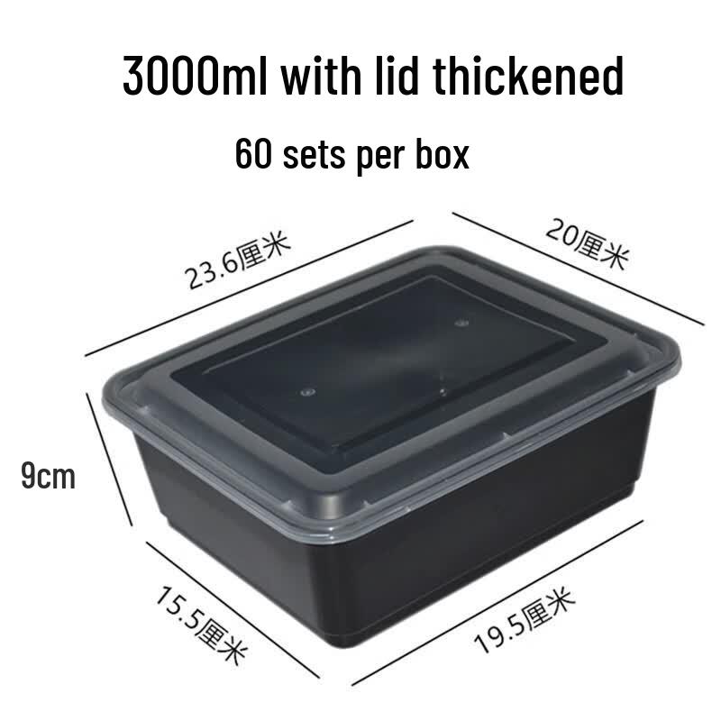 Disposable Rectangular Plastic Food Containers