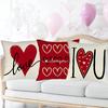 Valentines Day -ow Covers 18x18 Set Of 4 Love Heart Valentines Day Throw Pillows Decorative Cushion Cases Valentine Decorations