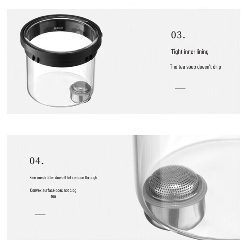 Mingzhan MZ8023 Glass Infusion Teapot