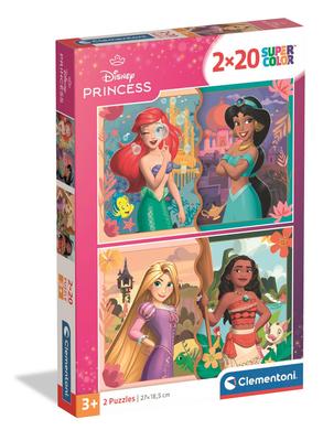 2 X 20 Piece Puzzle. Super Colorful. Princess