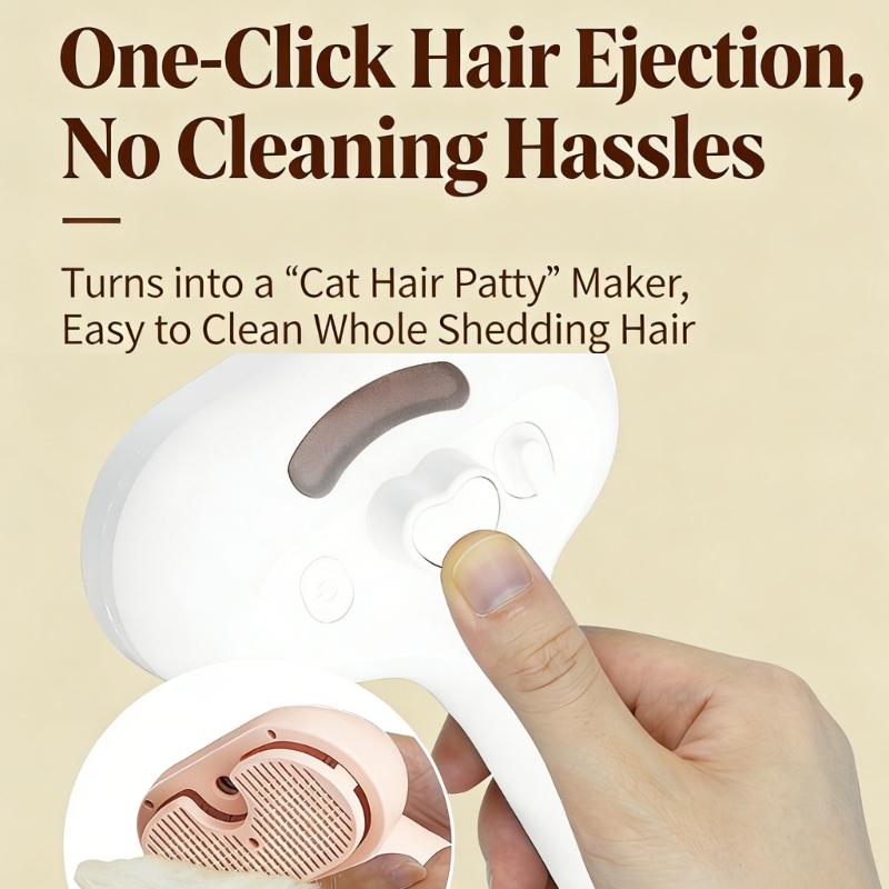 Professional Pet Grooming Comb With Sprays Function For Deshedding Massage And Mists Easy Mists Feature