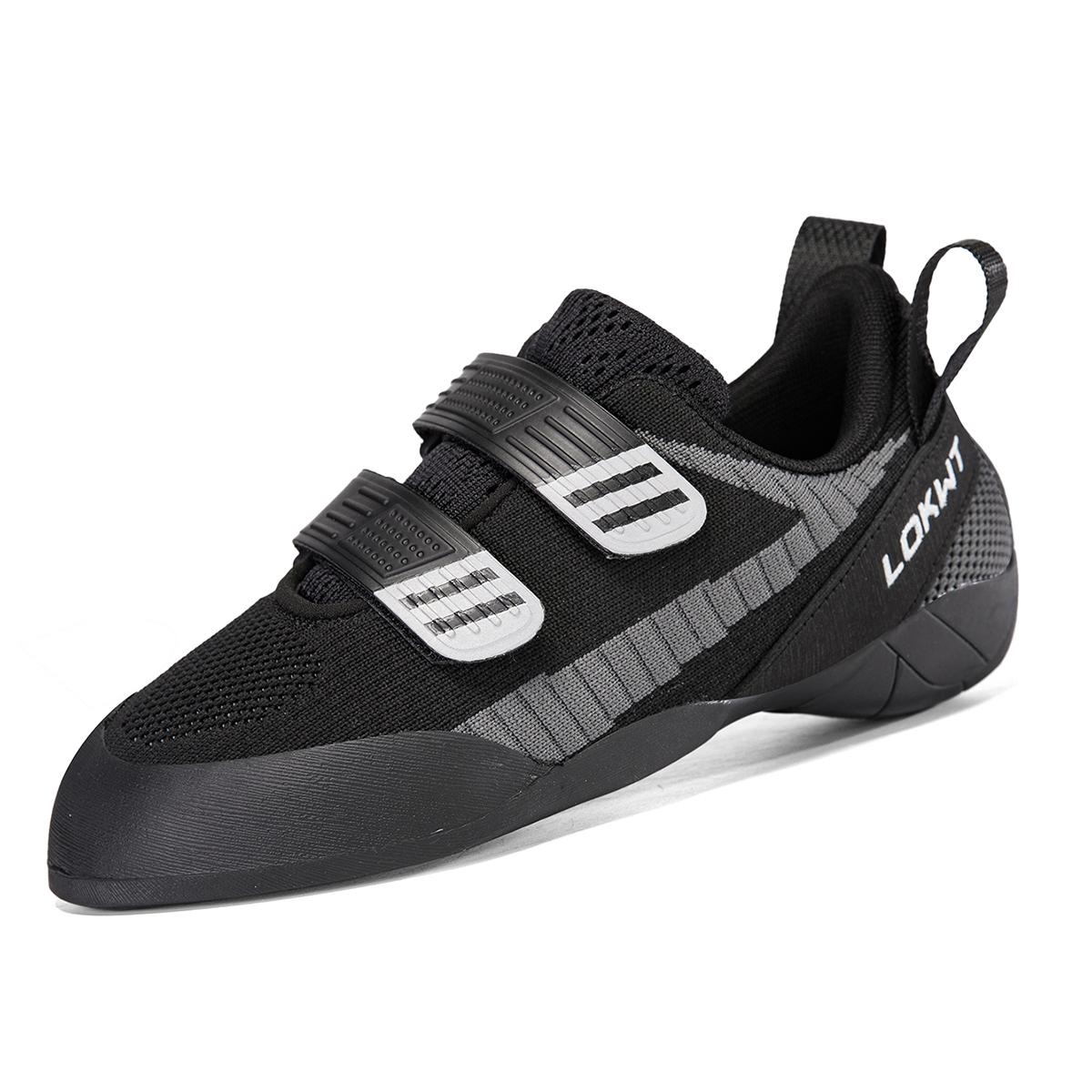 

Унисекс Профессиональные скальные туфли с надежной посадкой и резиновой подошвой с высоким сцеплением для тренировок на скалах в помещении и на открытом воздухе 46 чёрный