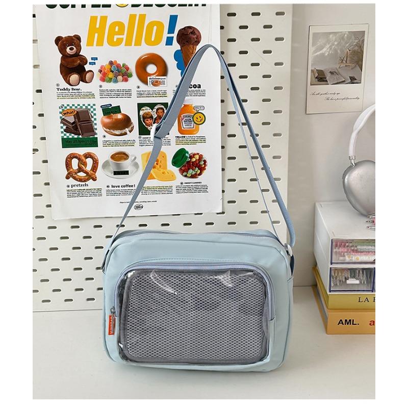 

Школьный рюкзак новый простой и милый для девочки свежая сумка через плечо с несколькими отделениями прозрачный слой рюкзак для старшей школы