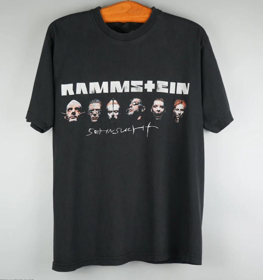 Vintage 1990s rammstein sehnsucht T-shirt size S-4XL