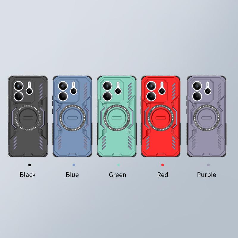 Magnetic Case For Xiaomi Redmi Note 14 5G Cover Redmi Note 14 5G Capas Back Adsorption Wireless Charge Fundas Redmi Note 14 5G