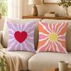 Art Abstract geometric Cushion Cover Double-Sided Printed Pillow Cover Hypoallergenic Dust-Mite Proof