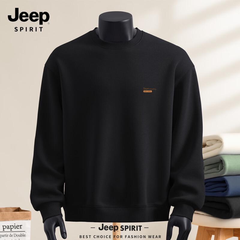 JEEP SPIRIT Men's American Casual Loose-Fit Sweatshirt
