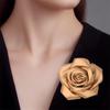 Exaggerate Multi-Layer Fabric Rose Flower Brooch For Women Girl Magazine Wedding Shoot Accessory Pin Dress Suit Corsage