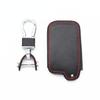 Black Leather 3 Buttons Smart Key Chain Cover Case For Toyota Tacoma Highlander