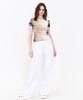 SETSETSET Tuck Wide Pants White