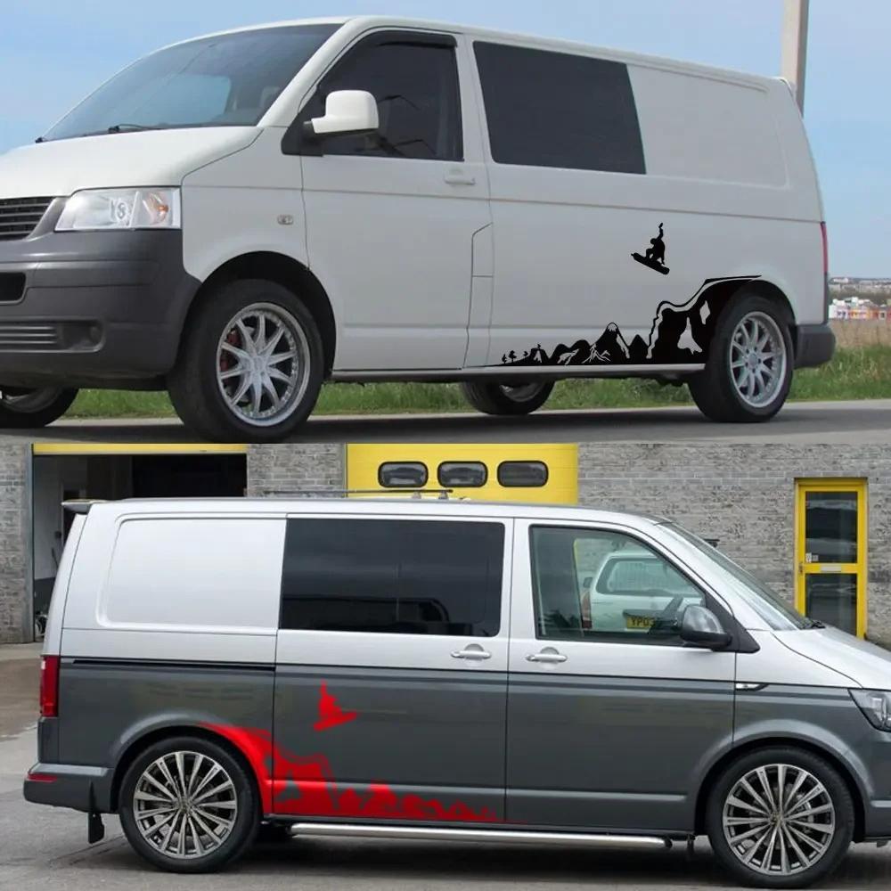 Car Stickers For Volkswagen VW Caravelle Multivan California Transporter T3 T4 T5 T6 Camper Van Vinyl Decals Auto Accessories