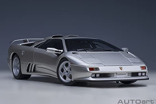 AUTOart 1/18 Scale Lamborghini Diablo SE30 Jota in Titanio/Metallic Silver (Finished Model) 79143