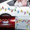 Christmas Light Bulb Line Stickers Magnetic Reflective XmasLights Bulb Sticker