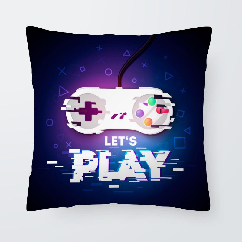 Super Hot Gaming Fan Video Game Pad Cushion Cover Decorative Pillowcase Living Room Sofa  Bed Cart Throw Pillow