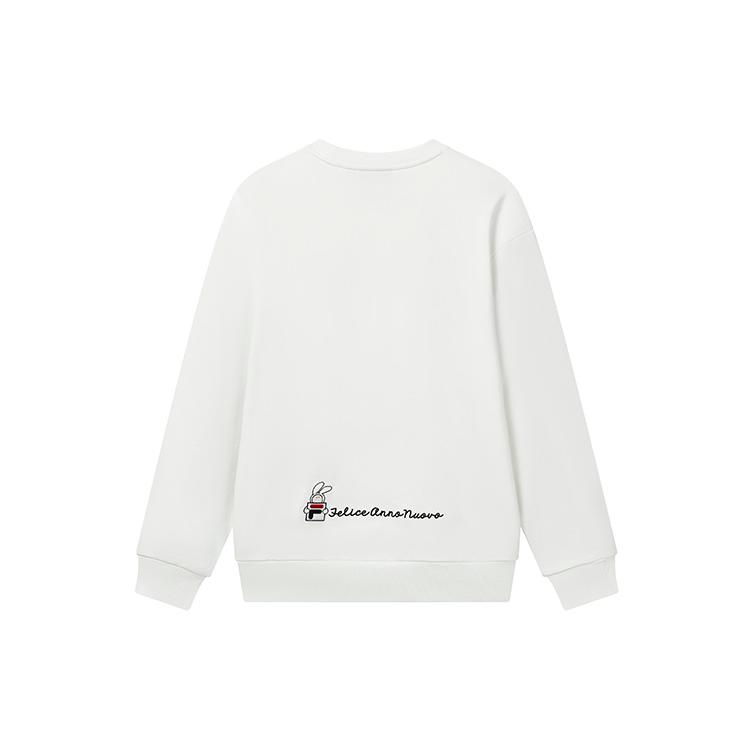 New FILA Sweatshirt Unisex Cloud White F11U319207F-WT