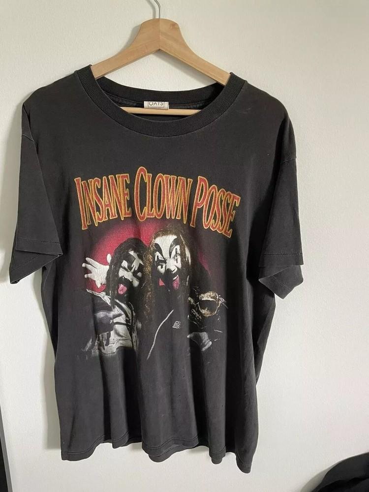 

90-е Insane Clown Posse Рэп Графический Черный Унисекс Футболка Мужская Женская S-5XL Унисекс Футболка XXL