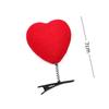 5/10Pcs Heart Hair Clip 3D Flocking Love Shaped Hairpins Fashion Duckbill Clip Valentine's Day Hair Accessories For Girls