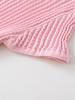 European Spring 2026 Textured Knit Stand Collar Women's Top