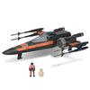 Star Wars Micro Galaxy Squadron Poe Dameron's T-70 X-Wing - 5-inch Starfighter-Class Vehicle with Two 1-inch Microfigure Accessories