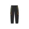 Li Ning Knitted Sweatpants Men's Dark Olive Green Moderate Cuffed Pants AKLS227-2