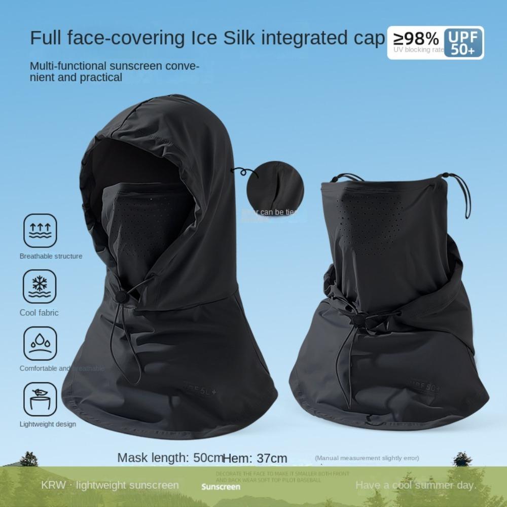Dual Use Cycling Uv Protection Masks Adjustable Sunscreen Full Face Cover  Outdoor